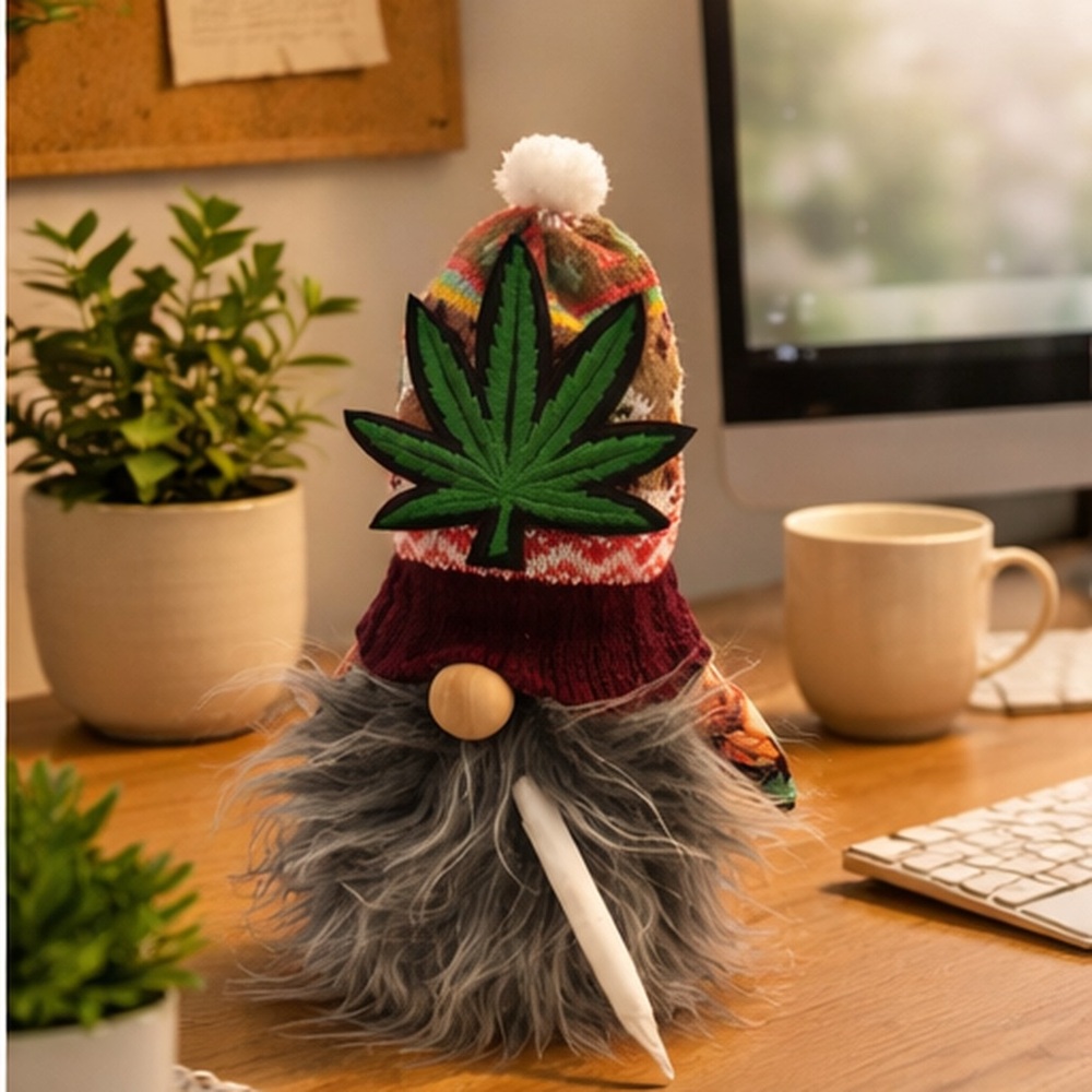 Funny Stoner Gnome Plush – Unique Novelty Gift Idea